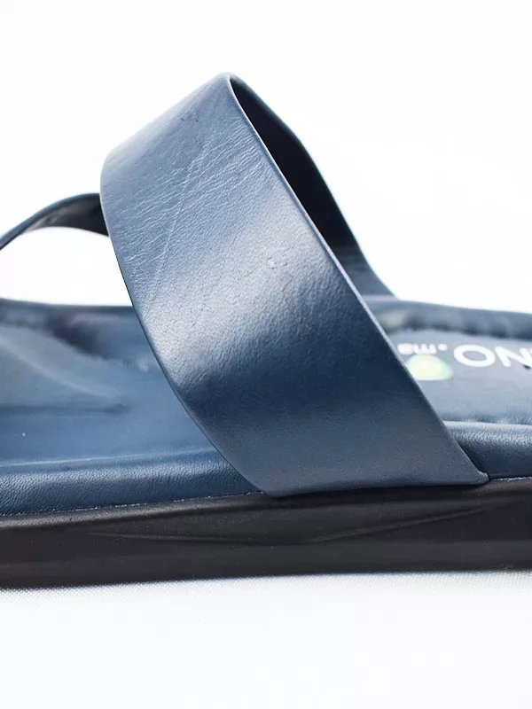 SANDAL HOMME R13 BLEU CUIR  .......... miniature